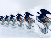 Load image into Gallery viewer, Gay Fad Glass Mid-Century Mod Birds In Flight Glasses (Set of 6)
