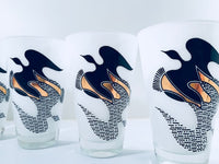 Load image into Gallery viewer, Gay Fad Glass Mid-Century Mod Birds In Flight Glasses (Set of 6)
