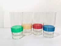 Load image into Gallery viewer, Federal Glass Art Deco Ribbed Rainbow Band Highball Glasses (Set of 4)
