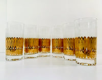 Load image into Gallery viewer, Pasinski Signed Mid-Century 22-Karat Gold and Filigree Highball Glasses (Set of 6)
