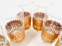 Load image into Gallery viewer, Pasinski Signed Mid-Century 22-Karat Gold and Filigree Highball Glasses (Set of 6)
