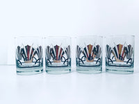 Load image into Gallery viewer, Art Deco Styled Double Old Fashion Glasses (Set of 4)
