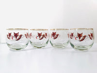 Load image into Gallery viewer, Federal Glass Mid-Century Fox Hunt Roly Poly Glasses (Set of 4)
