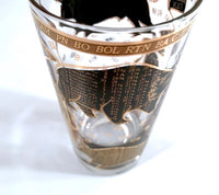 Load image into Gallery viewer, Hammacher Schlemmer Mid-Century Stock Market Bull and Bear Highball Glass
