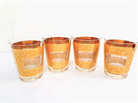 Load image into Gallery viewer, Pasinski Signed Mid-Century 22-Karat Gold Double Old Fashion Glasses (Set of 4)
