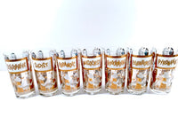 Load image into Gallery viewer, Georges Briard Signed Mid-Century Your Pickled Personality Highball Glasses (Set of 7)
