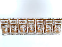 Load image into Gallery viewer, Georges Briard Signed Mid-Century Your Pickled Personality Highball Glasses (Set of 7)
