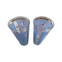 Load image into Gallery viewer, Bartlett Collins Mid-Century Atomic North Star Tall Collins Cocktail Glasses (Set of 2)
