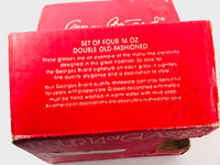 Load image into Gallery viewer, Georges Briard Signed Gold Snowflake Tree Double Old Fashion Glasses (Set of 4)
