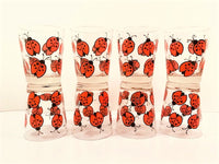 Load image into Gallery viewer, West Virginia Glass Company Lady Bug Double Old Fashion Glasses (Set of 8)
