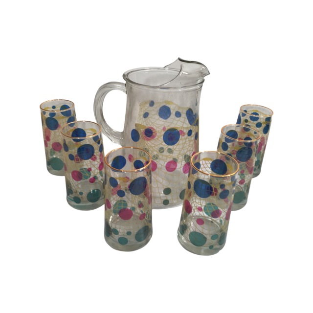 BARTLETT COLLINS PITCHER AND sale 4 GLASSES