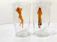 Load image into Gallery viewer, Art Deco Hand Painted Peek-A-Boo 9-Piece Cocktail Set
