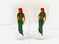 Load image into Gallery viewer, Art Deco Hand Painted Peek-A-Boo 9-Piece Cocktail Set
