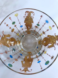 Load image into Gallery viewer, Culver Mid-Century Signed Mardi Gras Jester Double Old Fashion Glasses (Set of 4)
