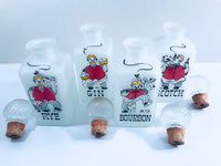 Load image into Gallery viewer, Gay Fad Mid-Century Scotch, Rye, Bourbon and Gin 4-Piece Decanter Set
