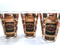 Load image into Gallery viewer, Georges Briard Signed Mid-Century Thirst Extinguisher Martini-Whiskey Bar Set (Set of 6 with Pitcher)
