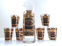 Load image into Gallery viewer, Georges Briard Signed Mid-Century Thirst Extinguisher Martini-Whiskey Bar Set (Set of 6 with Pitcher)
