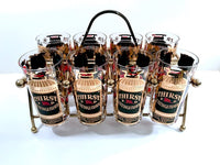 Load image into Gallery viewer, Georges Briard Signed Mid-Century Thirst Extinguisher Bar Set (Set of 8 with Carrier)
