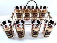 Load image into Gallery viewer, Georges Briard Signed Mid-Century Thirst Extinguisher Bar Set (Set of 8 with Carrier)
