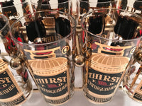 Load image into Gallery viewer, Georges Briard Signed Mid-Century Thirst Extinguisher Bar Set (Set of 8 with Carrier)
