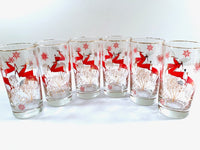 Load image into Gallery viewer, Libbey Mid-Century Reindeer Highball Glasses (Set of 6)
