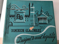 Load image into Gallery viewer, Dominion Glass Company Mid-Century Risqué Glasses (Set of 8 with Original Box)
