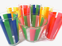 Load image into Gallery viewer, Retro Rainbow Striped 7-Piece Bar Set
