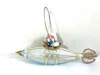 Load image into Gallery viewer, Blumchen Atomic Santa in Spaceship Ornament
