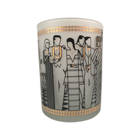 Load image into Gallery viewer, Culver Signed Art Deco Penthouse Gold Double Old Fashion Glasses (Set of 4)
