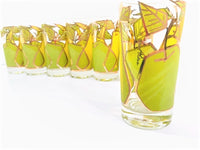Load image into Gallery viewer, Fred Press Signed Mid-Century Forbidden Fruit Glasses (Set of 7)
