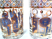 Load image into Gallery viewer, Georges Briard Signed Mid-Century Wet Your Whistle Highball Glasses (Set of 2)

