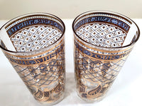 Load image into Gallery viewer, Georges Briard Signed Mid-Century Wet Your Whistle Highball Glasses (Set of 2)

