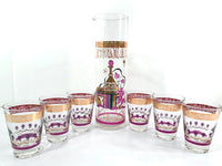 Load image into Gallery viewer, Gay Fad Signed Garden of Allah Mid-Century 7-Piece Bar Set

