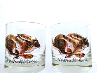 Load image into Gallery viewer, Couroc Signed Mid-Century Golden Rabbit Glasses (Set of 5)
