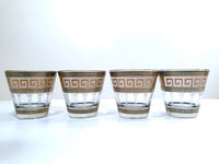 Load image into Gallery viewer, Culver Mid-Century Greek Key Old Fashion Glasses (Set of 4)
