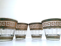 Load image into Gallery viewer, Culver Mid-Century Greek Key Old Fashion Glasses (Set of 4)
