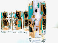 Load image into Gallery viewer, Georges Briard Signed Mid-Century It&#39;s In The Cards Glasses (Set of 6)
