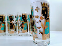 Load image into Gallery viewer, Georges Briard Signed Mid-Century It&#39;s In The Cards Glasses (Set of 6)
