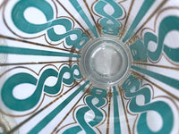 Load image into Gallery viewer, Fred Press Signed Mid-Century Turquoise and Gold Rope Highball Glasses (Set of 7)
