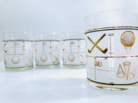 Load image into Gallery viewer, Culver Signed Mid-Century Golf Double Old Fashion Glasses (Set of 4)
