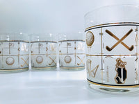 Load image into Gallery viewer, Culver Signed Mid-Century Golf Double Old Fashion Glasses (Set of 4)

