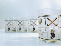 Load image into Gallery viewer, Culver Signed Mid-Century Golf Double Old Fashion Glasses (Set of 4)
