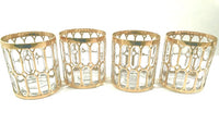 Load image into Gallery viewer, Imperial Glass Company – Spanish Windows 22-Karat Gold Mid-Century Old Fashion Glasses (Set of 4)
