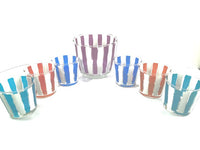 Load image into Gallery viewer, Libbey Festive Striped 7-piece Cocktail Set

