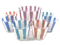 Load image into Gallery viewer, Libbey Festive Striped 7-piece Cocktail Set
