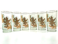 Load image into Gallery viewer, Libbey Mid-Century Golden Foliage Glasses (Set of 6)
