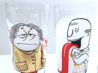 Load image into Gallery viewer, Mid-Century Osborne Kemper Thomas Humorous Tall Collins Glasses (Set of 4)
