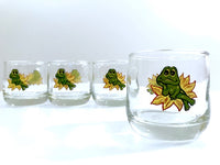 Load image into Gallery viewer, Vintage Frog Roly Poly Glasses (Set of 4)
