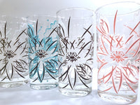 Load image into Gallery viewer, Vintage Abstract Flower Highball Glasses (Set of 7)
