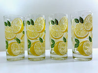 Load image into Gallery viewer, Culver Signed Mid-Century Lemon Highball Glasses (Set of 4)

